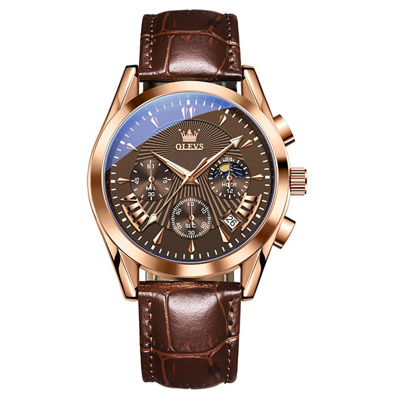 Quartz Leather Band Watch