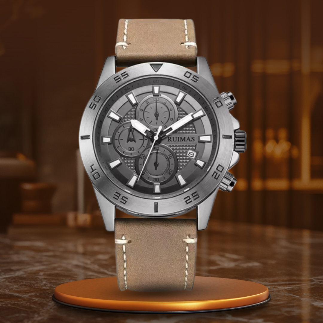 Dial Quartz Chronograph Watch