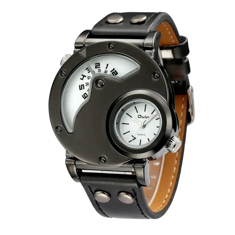 Luxury Dual Time Quartz Watch