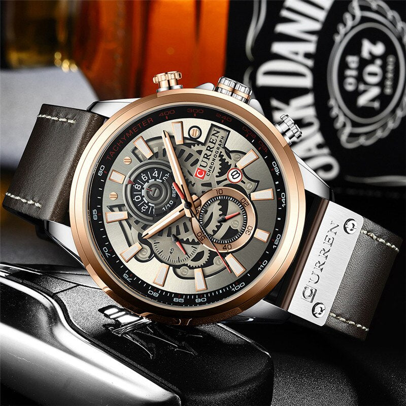 Multifunction Quartz Calendar Watch